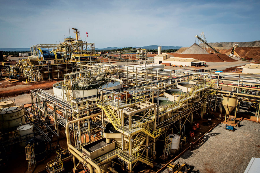 Processing facilities at B2Gold's Fekola Mine in Mali